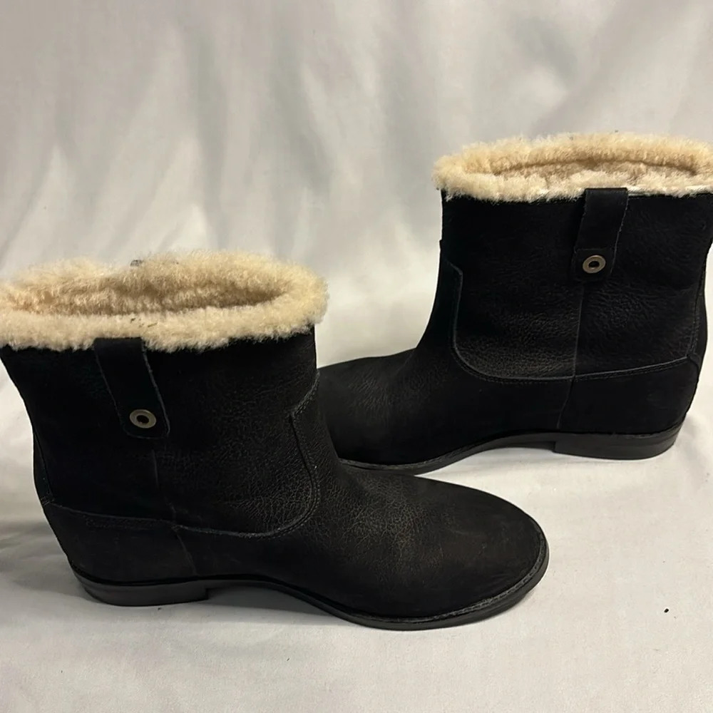 Cole Haan Grand OS Black Suede Ankle Boots Size 9.5